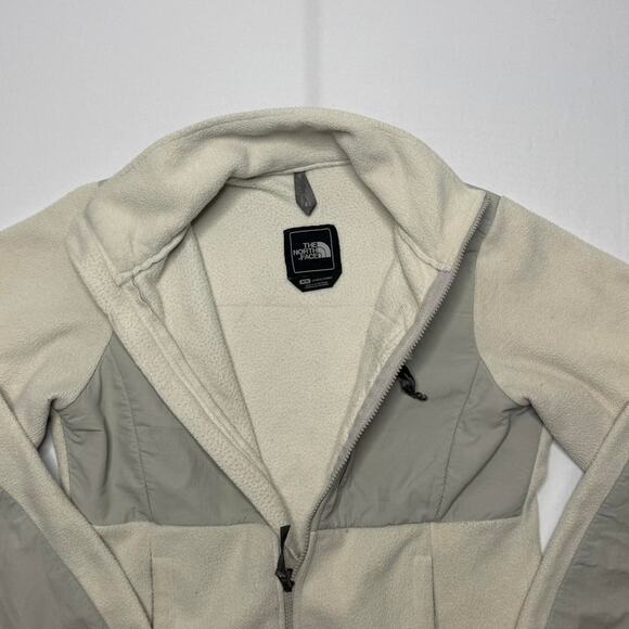 The North Face Women’s Full Zip Fleece Jacket Gray/Cream Size M - Picture 5 of 7